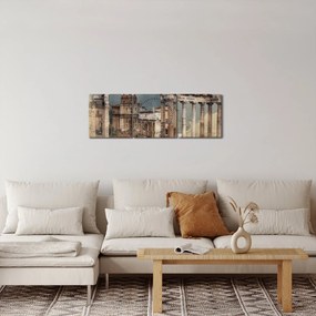 Kép - Forum Romanum, Róma, Olaszország (órával) (90x30 cm)