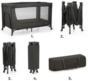 KINDERKRAFT - Utazó kiságy JOY szürke