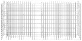 horganyzott acél gabion magaságyás 180 x 30 x 90 cm