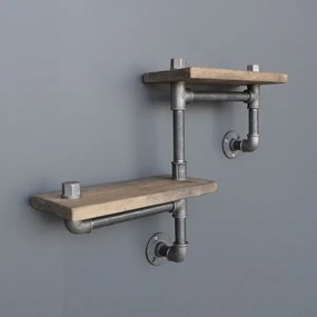 Fali polc BORURAF 30x55 cm fenyő