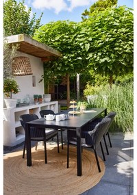 Fekete műanyag kerti szék Cairo – Hartman