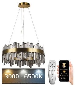 NEDES LED Dimmelhető kristály csillár zsinóron LED/80W/230V + távirányítás ND3598