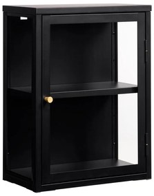 Fekete fém függő tálalószekrény 45x60 cm Carmel – Unique Furniture