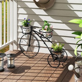 Fém bicikli virágtartó