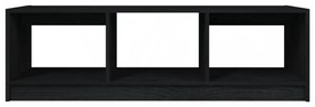 fekete tömör fenyőfa dohányzóasztal 110 x 50 x 34 cm