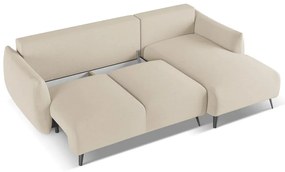 Bézs sarokkanapé (jobb oldali) Malie – Makamii