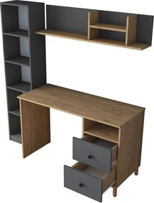 Hapem Walnut and Anthracite íróasztal