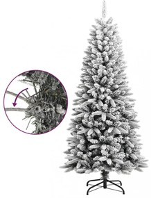 PVC és polietilén műkarácsonyfa pelyhes hóval 150 cm