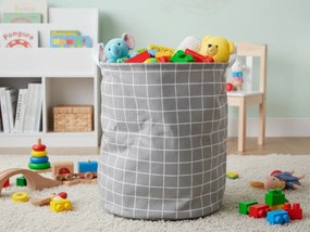 CUBE szürke kosár játékokhoz és ruhákhoz