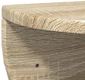 vidaXL Falpolc Falra szerelhető Sonoma tölgy 38 x 19 x 19 cm Faanyag