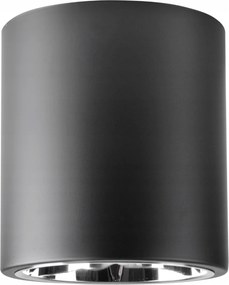 Mennyezeti lámpatest Falra szerelhető Kerek Spot Pontcső Jupiter 17C E27 Fekete