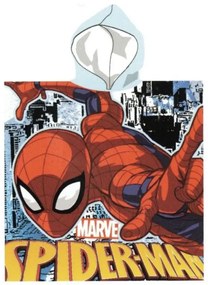 Gyerek poncsó SPIDER MAN kék 55x110cm Setino
