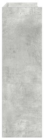 betonszürke szerelt fa cipőtartó 80x25x81 cm