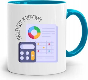 Kék Bögre Ajándék Könyvelőnek, fényképes nyomattal