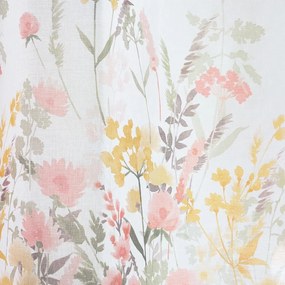 Fehér voile fényáteresztő függöny 140x229 cm Countryside Floral – Catherine Lansfield