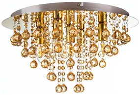 Globo 63040545 - Mennyezeti lámpa LONDON 5xE14/40W/230V átm. 46 cm arany