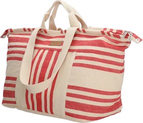 Piros-fehér nagy strandtáska „Sea Star”