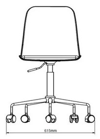 Szürke irodai szék - Unique Furniture