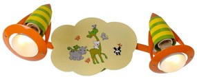 LUXERA 28013 - Gyerek spotlámpa SAFARI 2xE14/40W/230V