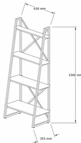 Adi Walnut polcállvány