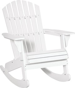 Outsunny Adirondack Kerti Hintaszék - Fehér 77 x 94 x 97 cm | Aosom