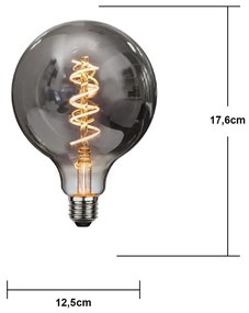 Meleg fehér szálas dimmelhető izzó E27, 2 W Spiral Filament – Star Trading