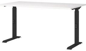 Íróasztal állítható magassággal, fehér asztallappal 80x140 cm Downey – Germania