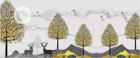 Festett szarvas képe (120x50 cm)