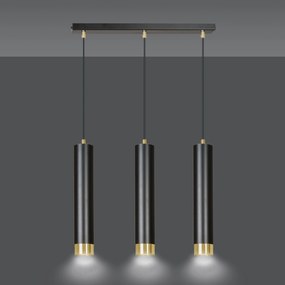 Emibig modern függeszték kibo fekete arany emi644/3