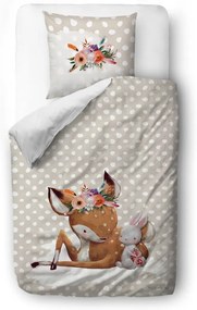 Doe and Her Friends pamut ágyneműhuzat, 140 x 200 cm - Butter Kings