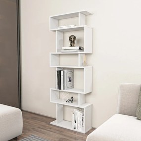Fehér könyvespolc 60x160 cm Bates – Kalune Design