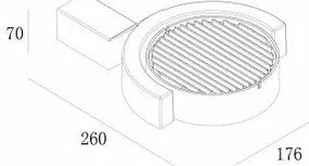 Gardino LX1241A - LED Kültéri fali lámpa MARGHERITA LED/15W/230V IP54