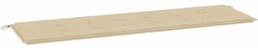 vidaXL bézs oxford szövet kerti padpárna 180 x 50 x 3 cm