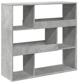 betonszürke szerelt fa térelválasztó 100 x 33 x 94,5 cm