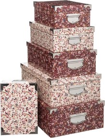 Dekorációs Kartondobozok Rózsaszín ajándék 4 db