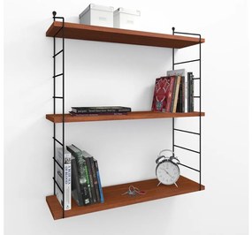 ARMONI fali polc 85x72 cm barna/fekete