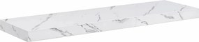 vidaXL Falpolc Falra szerelhető Fehér márvány 90 x 23,5 x 4 cm Faanyag