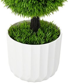 Mesterséges Növény Topiárium Fenyő Cseréppel 24x90 cm Zöld