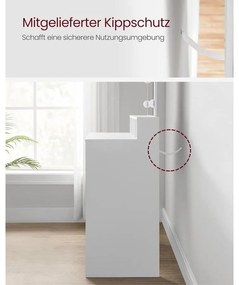 Fésülködőasztal, pipereasztal 9 LED izzóval, fehér