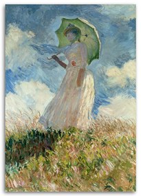 Gario Vászonkép No esernyovel balra fordítva - Claude Monet, reprodukció Méret: 80 x 120 cm
