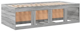 szürke sonoma kanapéágy fiókkal matrac nélkül 90x190 cm