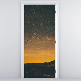 Fotótapéta ajtóra - Csillagos égbolt (95x205cm)