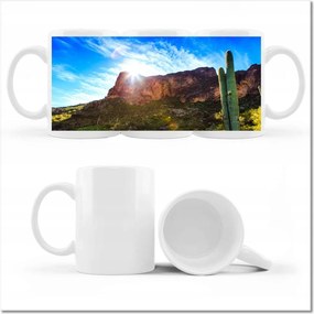 Fotó bögre Tájkép kaktuszokkal