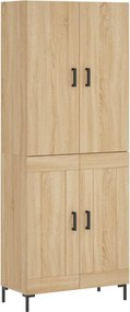 vidaXL sonoma tölgy szerelt fa magasszekrény 69,5 x 34 x 180 cm