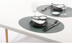 Titan kék tányéralátét újrahasznosított bőrből, 33 x 45 cm - ZicZac