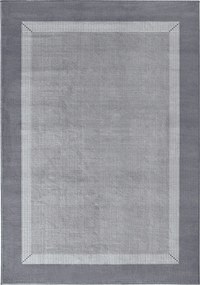 Modern szőnyeg nappaliba, 120x170cm, szürke minta puha szálakkal