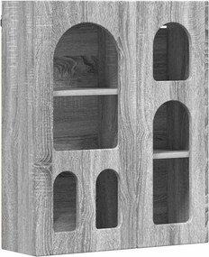 vidaXL Függő szekrény Szürke Sonoma 59 x 20 x 71.5 cm Faanyag