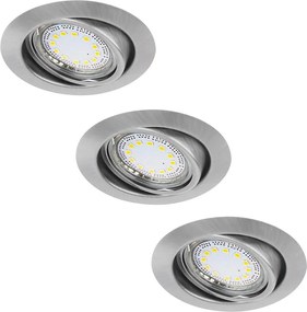 Rabalux 1166 - 3 darabos LED beépíthető mennyezeti lámpa LITE 3xGU10/3W/230V