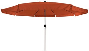 Kert Napernyő LED villanyokkal ø395x245 cm Terrakotta