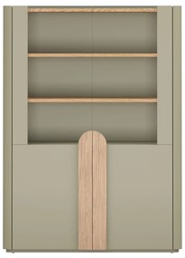 Amilio vitrin 100 cm - eukaliptusz / baltic tölgy / natúr tölgy fogantyú